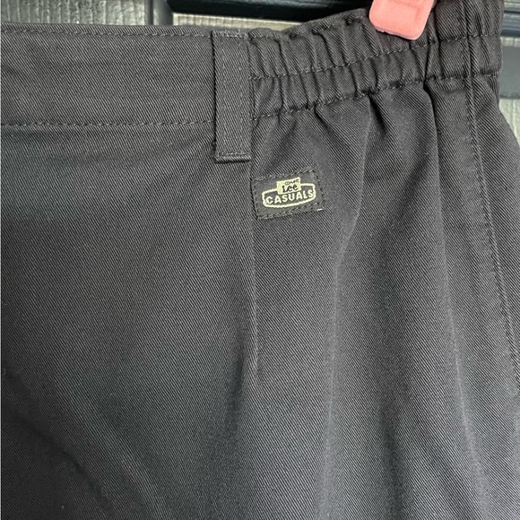VINTAGE~Lee Casuals~NWT~Wrinkle Free~Side Elastic~16 Petite~Black Slacks - Picture 6 of 9